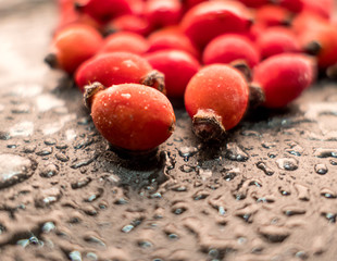 Frozen rose hip (wild rose berries)