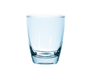 empty glass  isolated on white