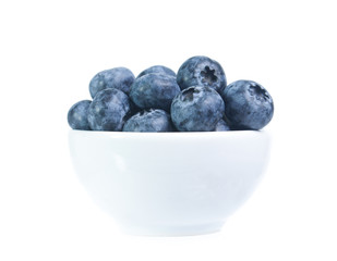 blueberries isolated on white background