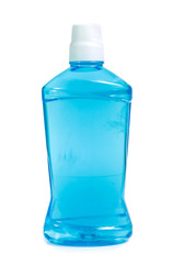 water mouthwash isolate on white background