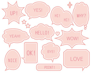 ふきだし　ベクター　セリフ　見出し