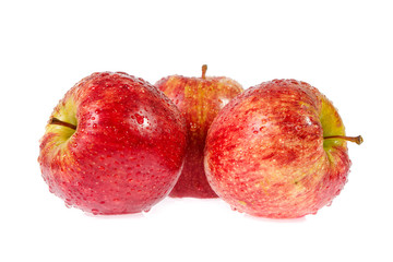 red apple isolated on white