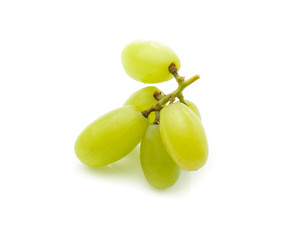 Green grape isolated on white background