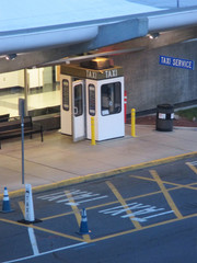 airport taxi kiosk