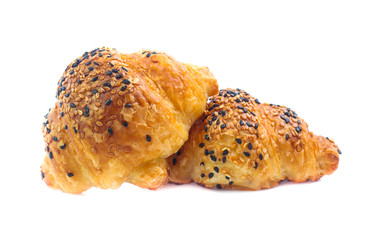 Croissant isolated on white background