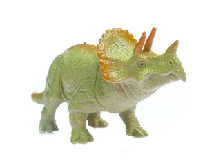 dinosaurs toys isolated  on white background