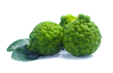 Bergamot fruit isolated on white background
