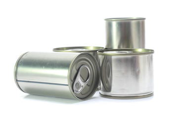 aluminum can isolated on white background