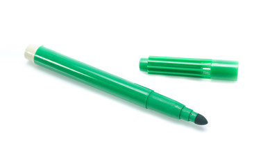 Colorful marker pen  isolated on white background