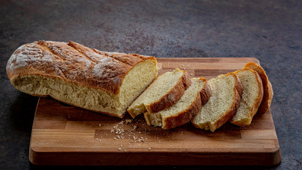 Loafs of a fresh baked bread