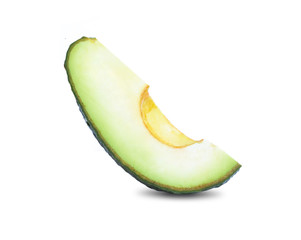 Avocado fruit isolated on white background