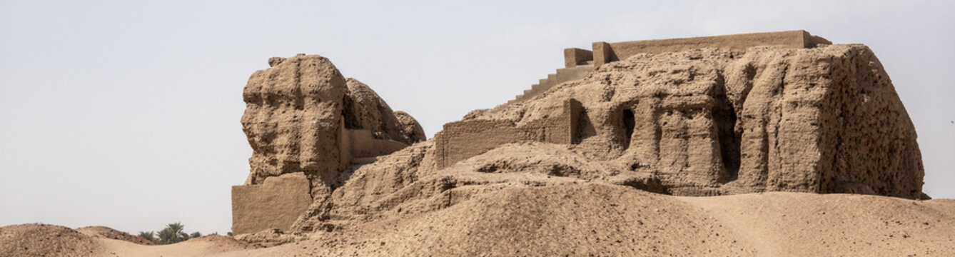 The large central temple of Kerma, partially renovated and restored