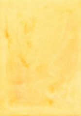 Obraz na płótnie Canvas Bright yellow watercoor background