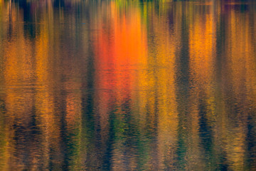 Colorful water reflection