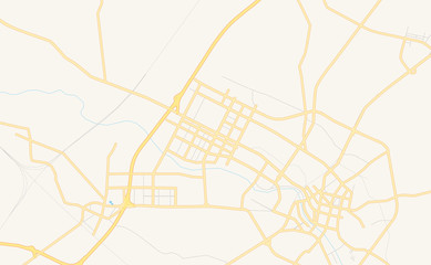 Printable street map of Haicheng, China