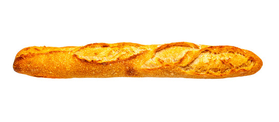 Französisches Baquette isoliert auf weißem Hintergrund
