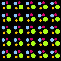 Illustration with repetitive geometric shapes covering the background. Drawing with colored pattern that can be used as a web pattern, wallpaper, digital graphics, gifts and artistic decorations.