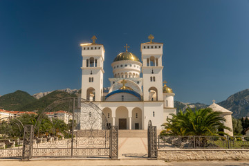 Fototapeta na wymiar Orthodox church in Bar, Montenegro