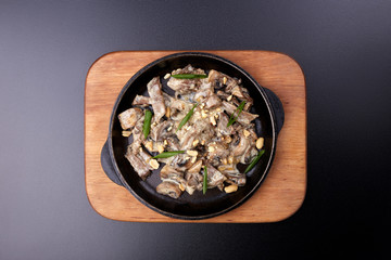 Boeuf à la Stroganoff. Russian foods style stew (stroganoff)