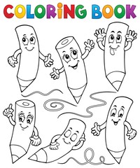 Coloring book happy wooden crayons 1