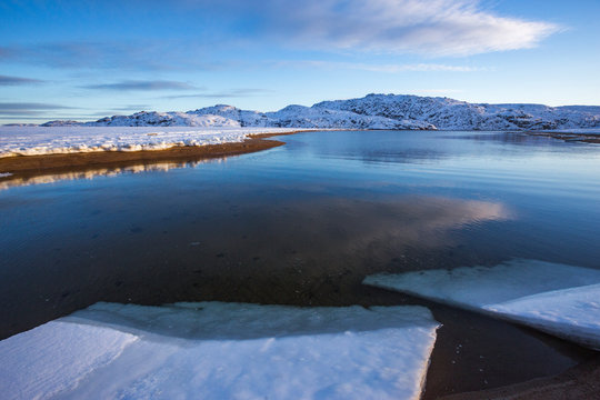 Guba Voronya Bay. Kola Peninsula Landscape