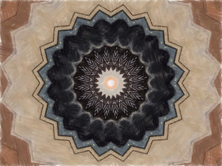 Abstract kaleidoscope pattern background. Beautiful Colorful kaleidoscope texture. Unique kaleidoscope design. Picture for creative wallpaper or design art work.