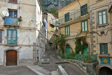 Fototapeta premium Province of Salerno, Italy, 09/01/2019. A tourist trip to the rural towns of southern Italy.