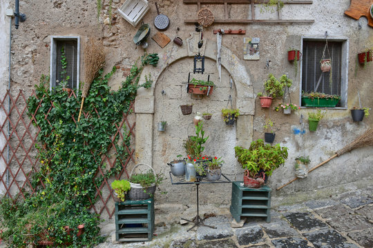 Province of Salerno, Italy, 09/01/2019. A tourist trip to the rural towns of southern Italy.