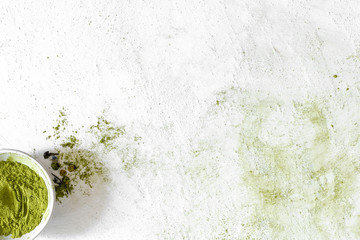 Herbata matcha puder zielony - obrazy, fototapety, plakaty