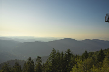 Fototapeta na wymiar Scenic mountain landscape. View on Black Forest in Germany