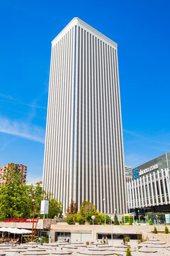 Business districts of AZCA and CTBA in Madrid, Spain