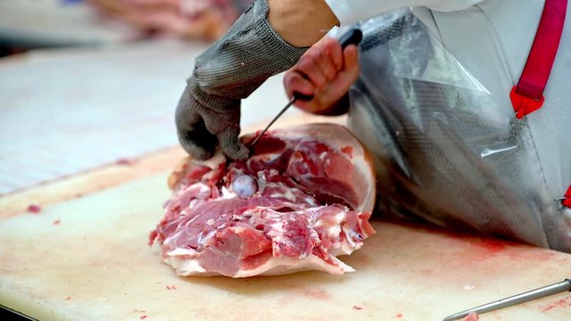 meat factory raw cut butchery beef pork