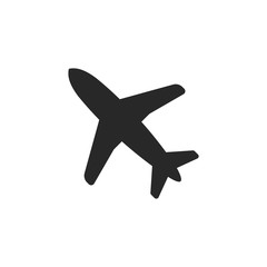 Airplane icon vector symbol illustration EPS 10