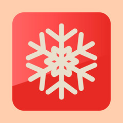Snowflake flat icon