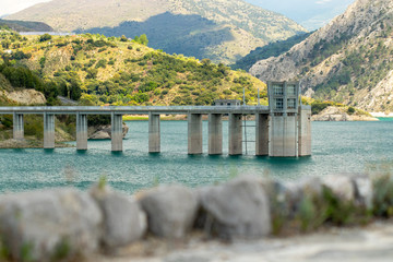 Water reservoir in Sierra Nevada, Spain