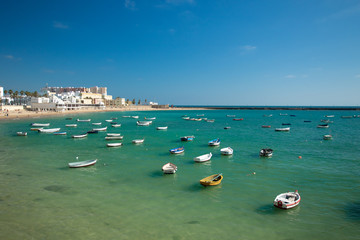 Harbour in C&aacute;diz, Spain