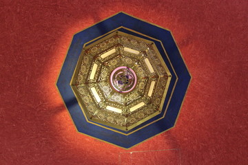 ornament on ceiling 