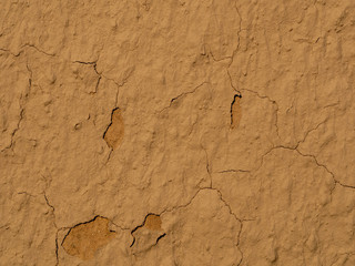 texture of a clay wall form a mud house