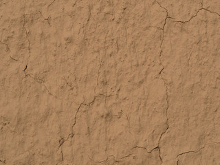 texture of a clay wall form a mud house
