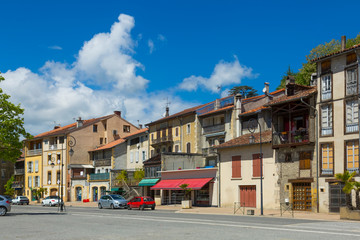 Fototapeta na wymiar Streets of Salies-du-Salat, France