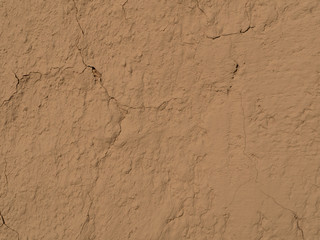 texture of a clay wall form a mud house