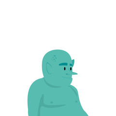 ogre fantasy magic isolated icon vector illustration design