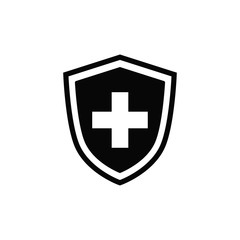 shield icon vector flat style collection