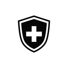 shield icon vector flat style collection
