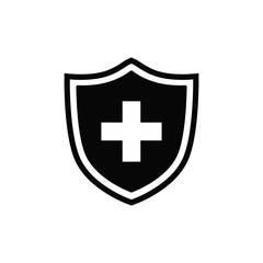 Fototapeta premium shield icon vector flat style collection