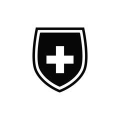 shield icon vector flat style collection