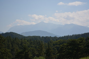 panoramic view of the mountains