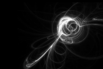 Beautiful colorful smoke abstract on black background, Moving of fire design