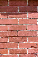 Obraz premium Red brick wall with white dividing lines