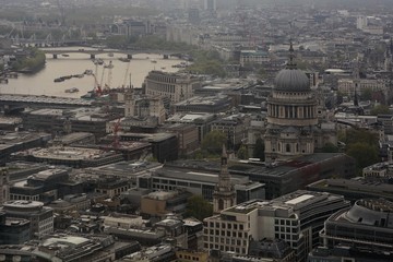 london view st paul cathedral architecture